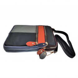 Schoudertas Dames - Multicolor Echt Leer - Telefoontas - Crossbodytas - Compacte Telefoons Tas