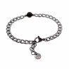 19 tot 22cm Unisex Gepolist RVS Cubaanse Schakelarmband met Tijgeroog