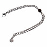 19 tot 22cm Unisex Gepolist RVS Cubaanse Schakelarmband met Tijgeroog