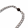 19 tot 22cm Unisex Gepolist RVS Cubaanse Schakelarmband met Tijgeroog