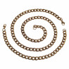 54cm - 7mm Ketting Heren - Verguld RVS - Cubaanse-Schakelsketting