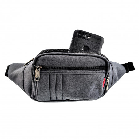 Heuptas Unisex - Grijze Waistbag - Buideltas - Crossbodytas