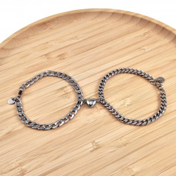 19cm Cubaanse Schakelarmbanden voor Koppels - Gepolijst RVS -Unisex