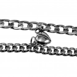 19cm Cubaanse Schakelarmbanden voor Koppels - Gepolijst RVS -Unisex