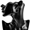 ∅30mm x 3mm Oorringen Dames - Gepolijst RVS - Oorbellen