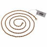 80cm - 3mm Kord Ketting Unisex Verguld RVS - Goudkleurige Kordketting