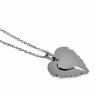 Gepolijst RVS - Gepersonaliseerde Engel Vleugel Ketting 48cm - Dames
