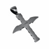 Kruis Hanger Heren - Gepolijst RVS - Kruis Hanger met Speer - Symbolische Hanger