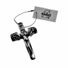 45mm x 30mm Kruishanger Unisex Gepolijst RVS Vrouw-Engel Kruis Hanger