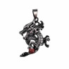 60cm Jasseron-ketting + Drakenhanger Rode Kattenoogsteen Unisex RVS