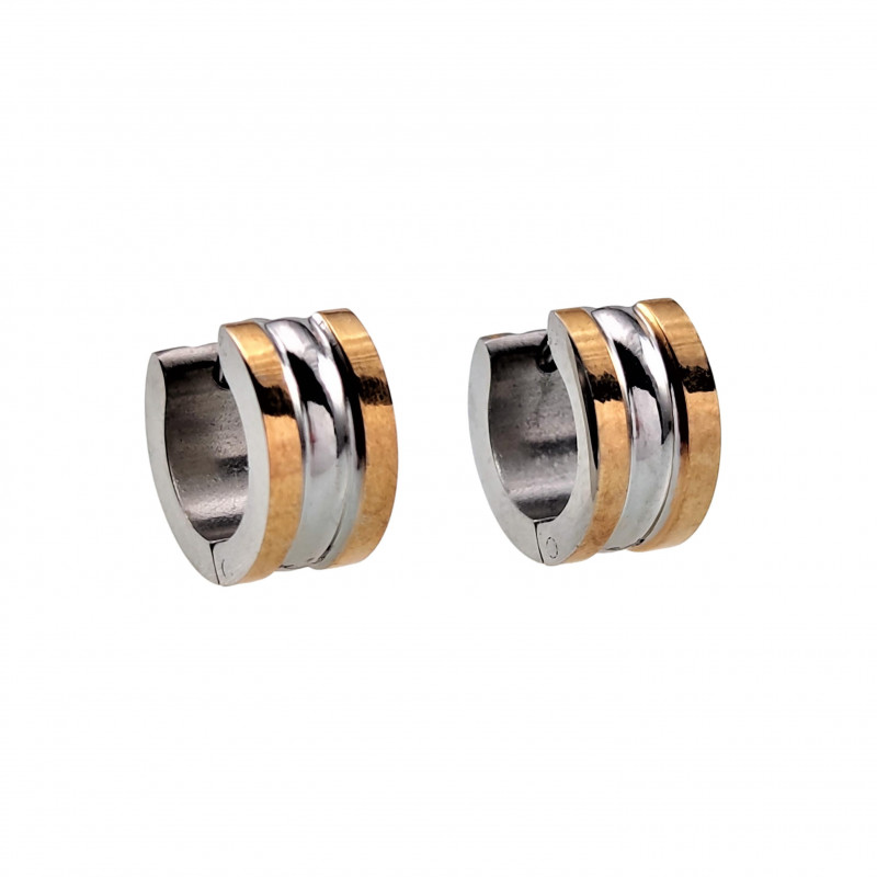 ∅13mm x 7mm Oorringen - RVS Zilverkleur - Goudkleur - Brede Oorbellen ∅13mm x 7mm Oorringen - RVS Zilverkleur - Goudkleur - Brede Oorbellen