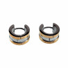 ∅13mm x 7mm Oorringen - RVS Zilverkleur - Goudkleur - Brede Oorbellen