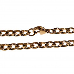 6mm Cubaanse Ketting Unisex - Verguld Roestvrij Staal -Schakelketting