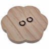∅15mm x 2,5mm Oorringen Unisex - Zwarte PVD-Coating RVS - Oorbellen