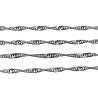 Dames - Rope Oval Ketting met Babyvoetjes Hanger - Gerhodineerd