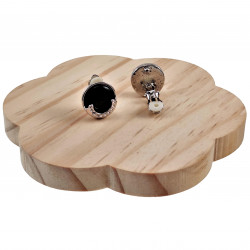 Oorclips Dames - Clip-on Oorbellen met Zwarte Cabochon en Strass