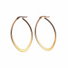 ∅50mm Oorbellen Dames - Ovaal Desing - Verguld RVS - Oorringen