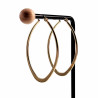 ∅50mm Oorbellen Dames - Ovaal Desing - Verguld RVS - Oorringen