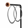 ∅50mm Oorbellen Dames - Ovaal Desing - Gepolijst RVS - Oorringen