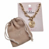 Dottilove Ovale Schakelketting met Slangenhanger - 14k Goud RVS