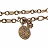 Dottilove Ovale Schakelketting met Slangenhanger - 14k Goud RVS
