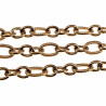 Dottilove Ovale Schakelketting met Slangenhanger - 14k Goud RVS