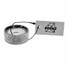 Ring Dames - RVS Zilverkleur - 10mm Brede Ring met Zirkoniastenen