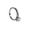 Ring Dames - Gepolijst RVS - Solitaire Ring - Verlolvingsring - Ring met Zirkoniasteen