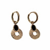 ∅14mm Oorbellen Dames - Gold Plating RVS - Oorringen met Hanger - Dangle Oorbellen Dolttilove