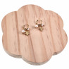 ∅11mm Gold Plated RVS - Oorringen met Zoetwaterparel en Sterhangers