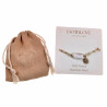 Gold Plated RVS Paperclip Armband met Natuurlijke Zoetwaterbarokparel