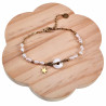Armband Dames - Gold Plated RVS - Zoetwaterparels Armband Verstelbaar