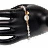 Armband Dames - Gold Plated RVS - Zoetwaterparels Armband Verstelbaar