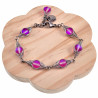 16 tot 19cm - RVS Visgraat Armband met Matroze Kristallen - Dames