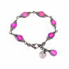 16 tot 19cm - RVS Visgraat Armband met Matroze Kristallen - Dames