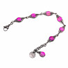 16 tot 19cm - RVS Visgraat Armband met Matroze Kristallen - Dames