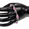 16 tot 19cm - RVS Visgraat Armband met Matroze Kristallen - Dames