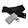 75cm tot 90cm Brede Riem Dames - Zwarte Elastische Riem - Stretchriem met Zirkonia Steentjes