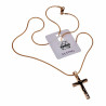 Kruishanger met Slangenketting Dames - Roséverguld - Tweedelige set