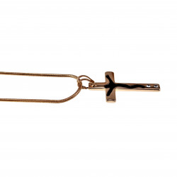 Kruishanger met Slangenketting Dames - Roséverguld - Tweedelige set