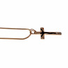 Kruishanger met Slangenketting Dames - Roséverguld - Tweedelige set