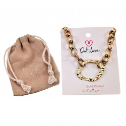 42 tot 49cm Ketting Dames - Gold Plated RVS - Ovale Schakelketting