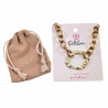 42 tot 49cm Ketting Dames - Gold Plated RVS - Ovale Schakelketting