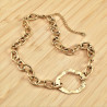 42 tot 49cm Ketting Dames - Gold Plated RVS - Ovale Schakelketting