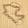 42 tot 49cm Ketting Dames - Gold Plated RVS - Ovale Schakelketting