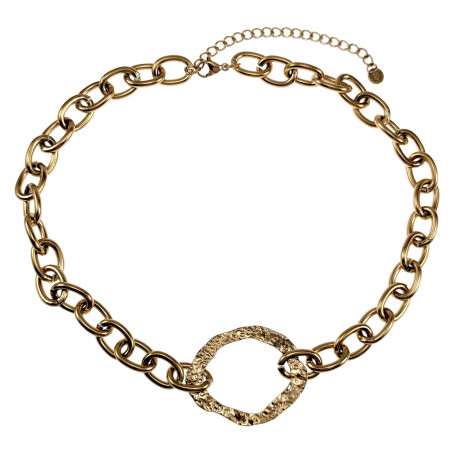 42 tot 49cm Ketting Dames - Gold Plated RVS - Ovale Schakelketting