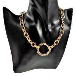 42 tot 49cm Ketting Dames - Gold Plated RVS - Ovale Schakelketting