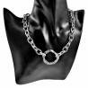42 tot 49cm Ketting Dames - Gepolijst RVS - Ovale Schakelketting - Dottilove Ketting - Verstelbaar- Grof-Design