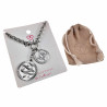 51 tot 59cm -  RVS - Ronde Schakelketting met Twee Medaillons Dames