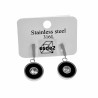 30mm Lange Oorbellen Dames - Gepolijst RVS - Oorbellen  met Ronde Hanger